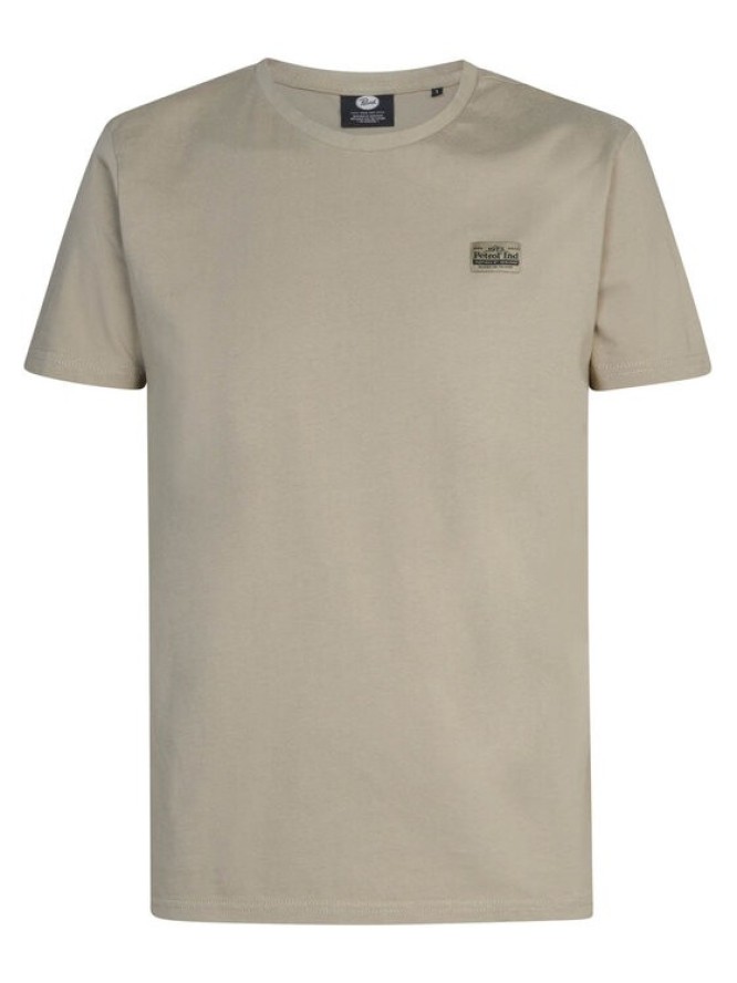 Petrol Industries T-Shirt M-3030-TSR620 Beżowy Regular Fit