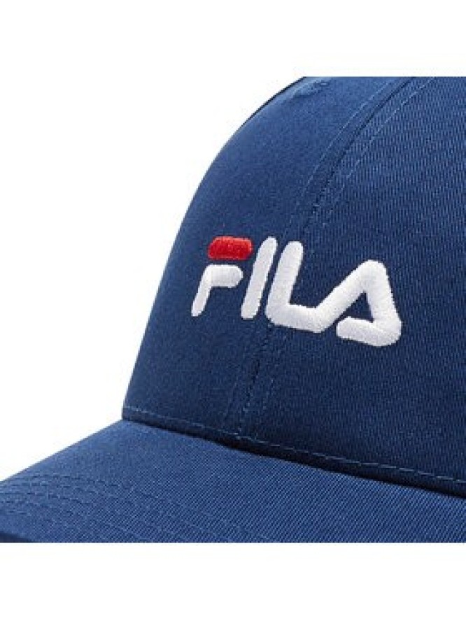 Fila Czapka z daszkiem Brasov 6 Panel Cap With Linear Logo Strap Back FCU0019 Granatowy