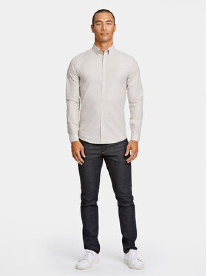 Lindbergh Koszula 30-203174 Beżowy Slim Fit