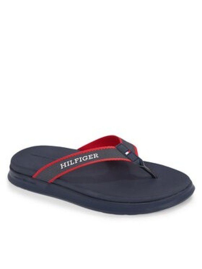 Tommy Hilfiger Japonki Dual Density Toe Beach Sandal FM0FM05015 Granatowy