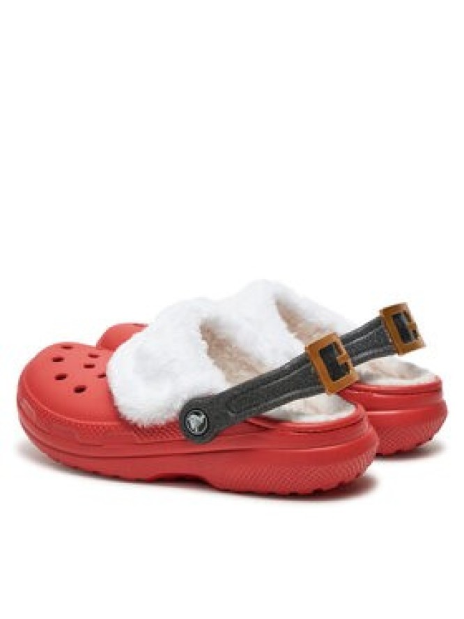 Crocs Klapki Classic Lined Santa Clog 210933 Czerwony