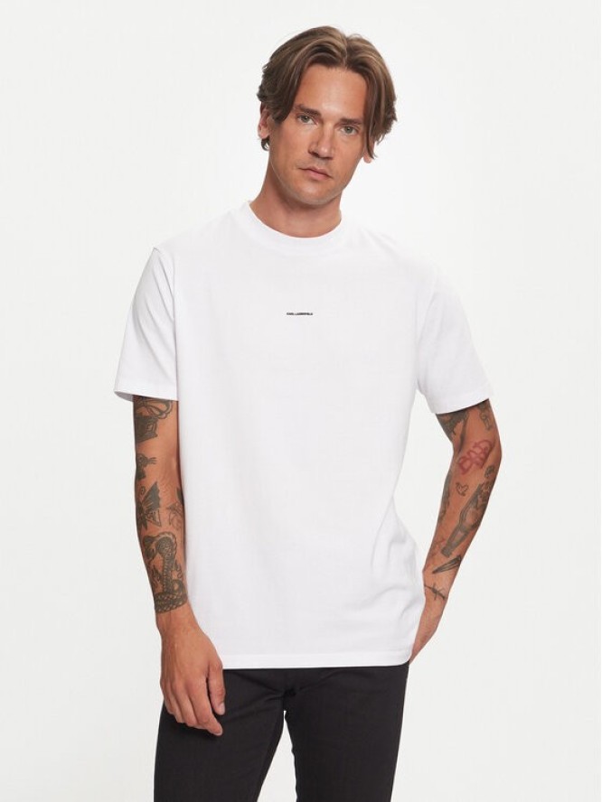 KARL LAGERFELD T-Shirt 755053 544221 Biały Regular Fit