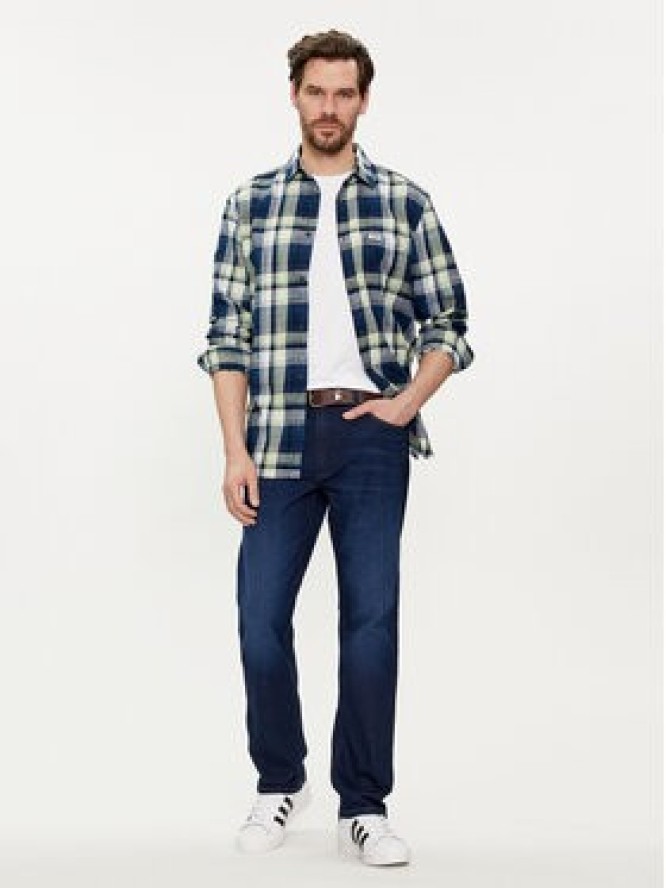 Wrangler Jeansy Greensboro 112350837 Granatowy Straight Fit