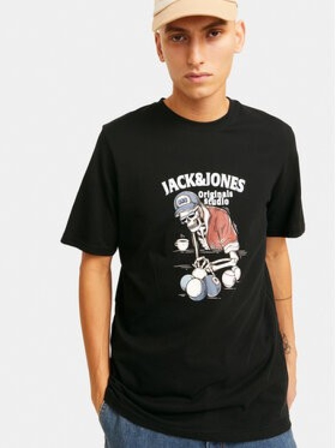 Jack&Jones T-Shirt Eight Skull 12264841 Czarny Standard Fit