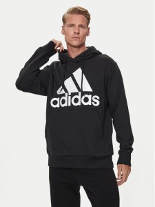 adidas Bluza Essentials French Terry Big Logo Hoodie IC9363 Czarny Regular Fit