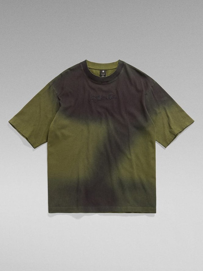 G-Star Koszulka w kolorze oliwkowo-antracytowym rozmiar: S
