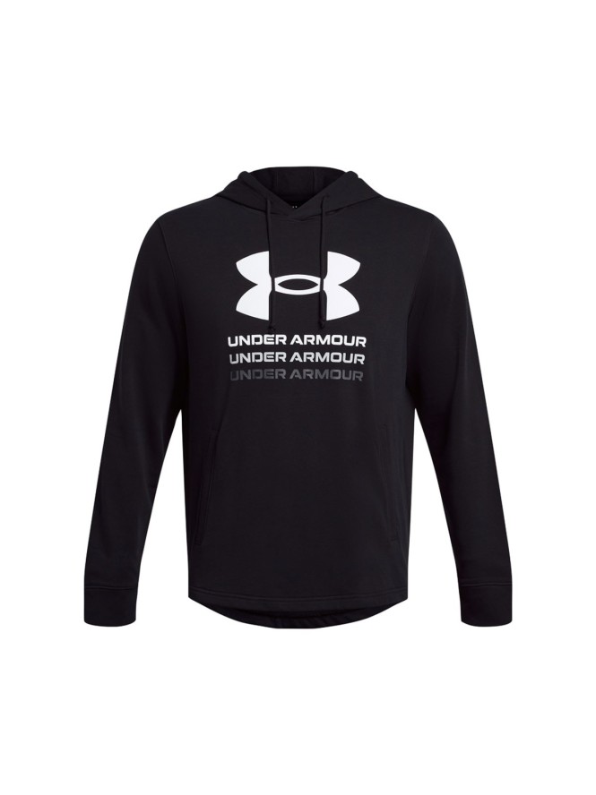 Bluza dresowa męska Under Armour UA Rival Terry Graphic Hood - czarna