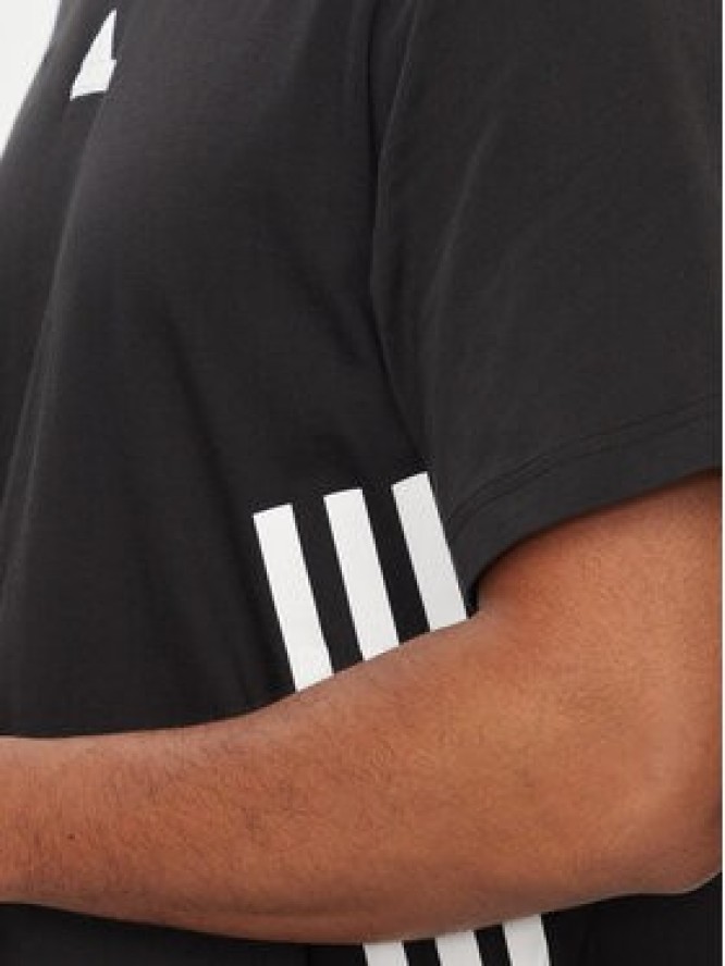 adidas T-Shirt Future Icons 3-Stripes IR9166 Czarny Loose Fit