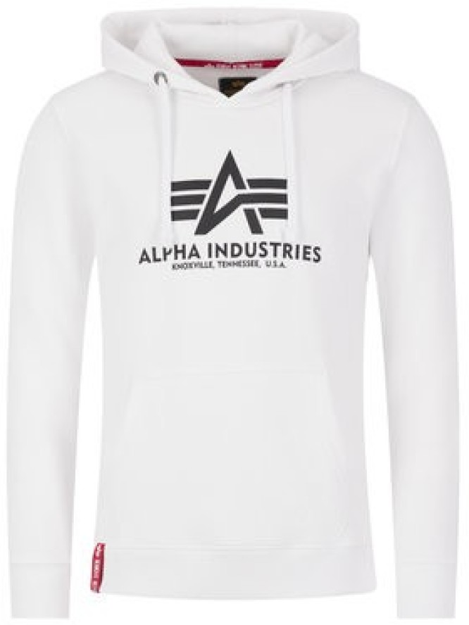 Alpha Industries Bluza Basic Hoody 178312 Biały Regular Fit