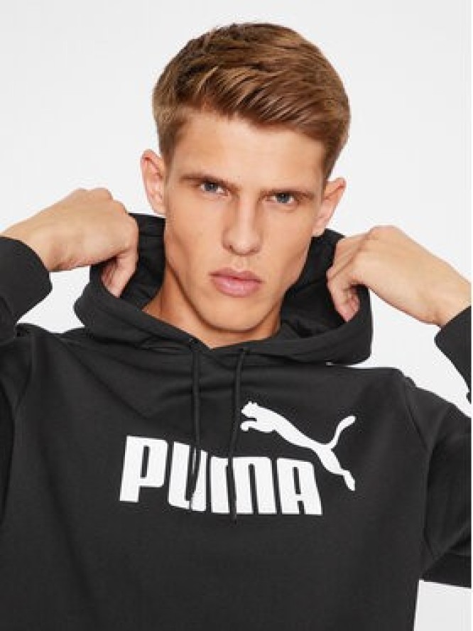 Puma Bluza Ess Big Logo 586686 Czarny Regular Fit