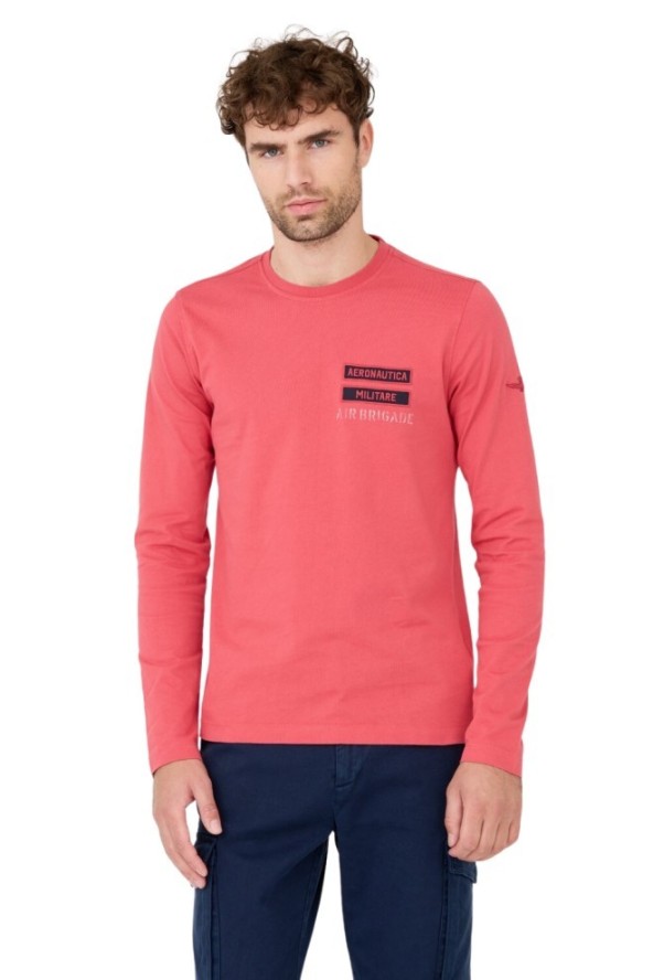 AERONAUTICA MILITARE Różowy longsleeve