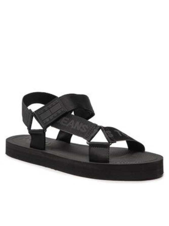 Tommy Jeans Sandały Mens Eva Sandal EM0EM00976 Czarny