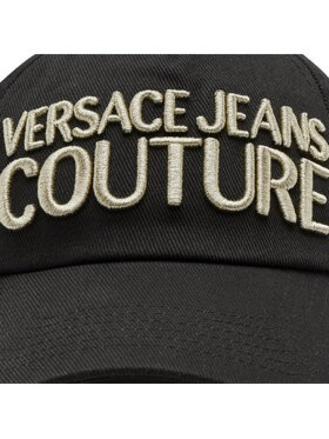 Versace Jeans Couture Czapka z daszkiem 74YAZK10 Czarny