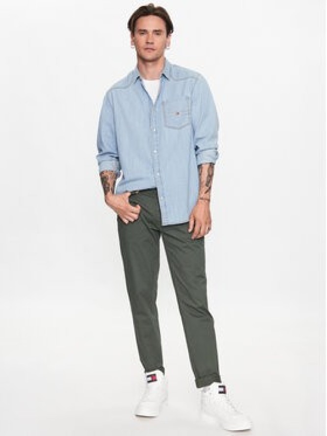 Tommy Jeans Koszula jeansowa Western DM0DM16609 Niebieski Relaxed Fit