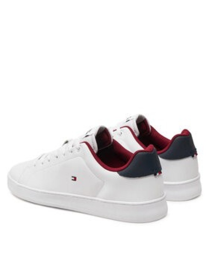 Tommy Hilfiger Sneakersy Court Cupsole Leather Flag FM0FM05451 Biały