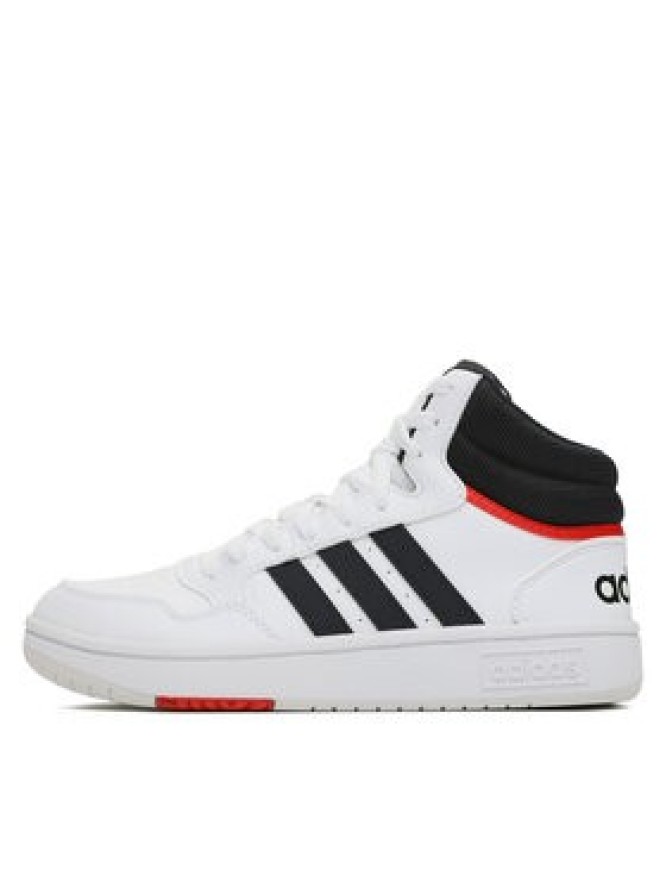 adidas Sneakersy Hoops 3.0 Mid GY5543 Biały