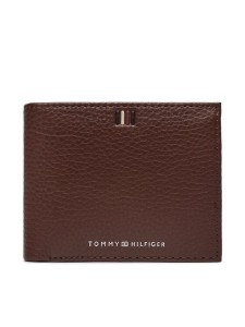 Tommy Hilfiger Duży Portfel Męski Th Central Cc And Coin Brązowy