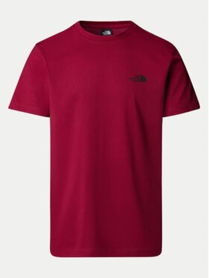 The North Face T-Shirt Simple Dome NF0A87NG Bordowy Regular Fit