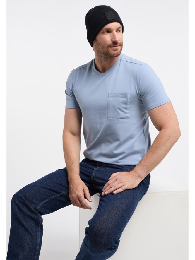 ELBSAND Koszulka "Nelio" w kolorze błękitnym rozmiar: XL