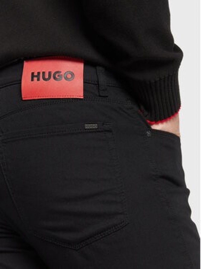 Hugo Jeansy 50481814 Czarny Slim Fit