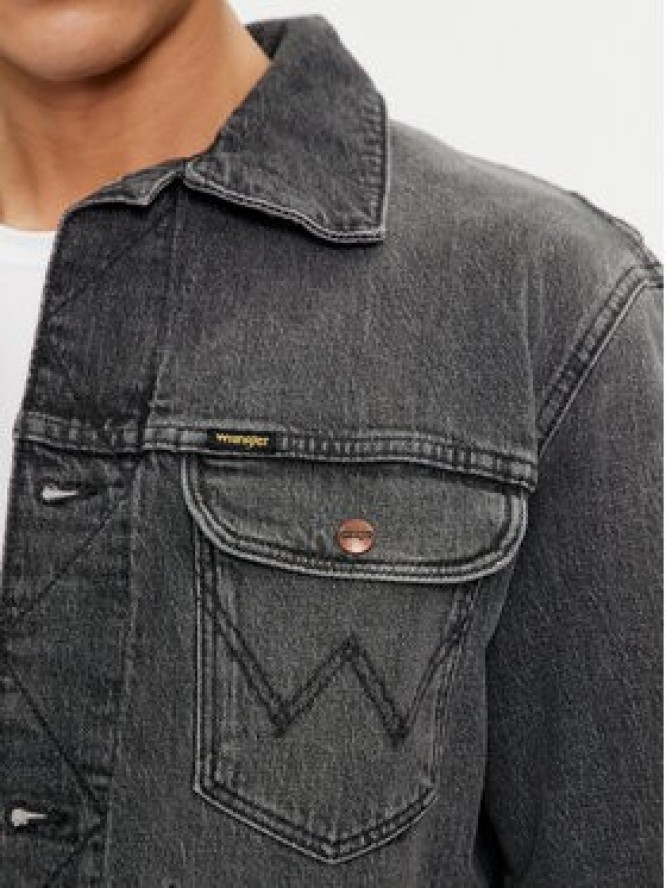 Wrangler Kurtka jeansowa 112350179 Szary Regular Fit