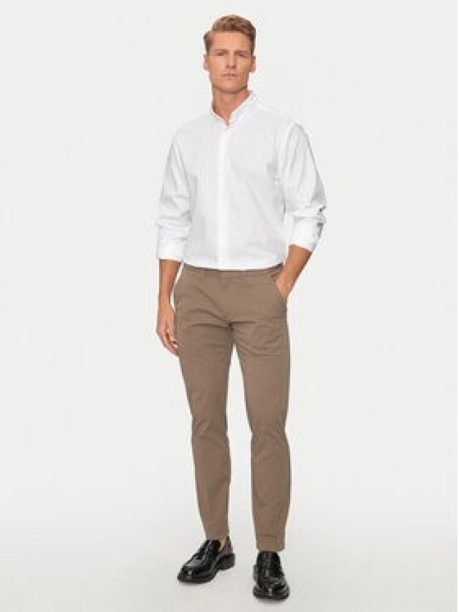 Calvin Klein Koszula K10K113211 Biały Slim Fit