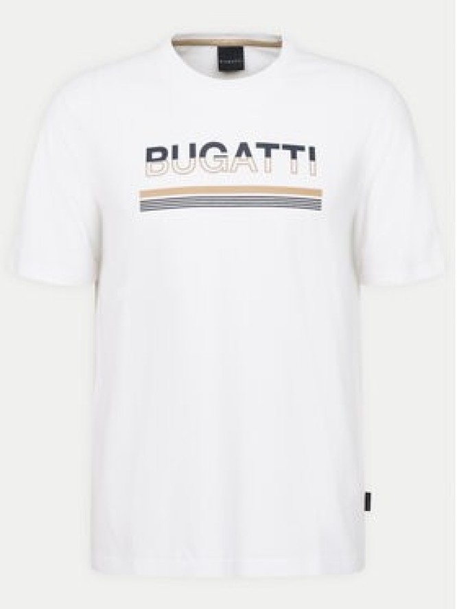 Bugatti T-Shirt 8350-65041B Biały Regular Fit