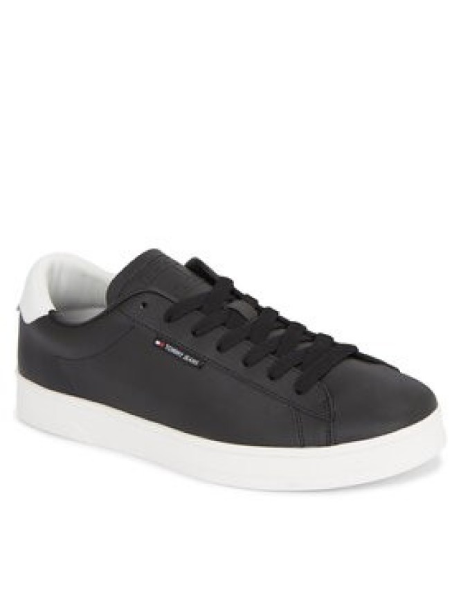 Tommy Jeans Sneakersy Tjm Leather Low Cupsole EM0EM01374 Czarny