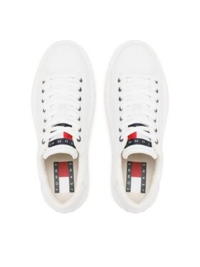 Tommy Jeans Sneakersy Canvas Outsole EM0EM01160 Biały