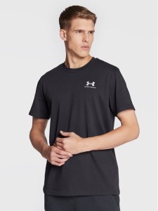 Under Armour T-Shirt Ua Logo Embroidered 1373997 Czarny Relaxed Fit