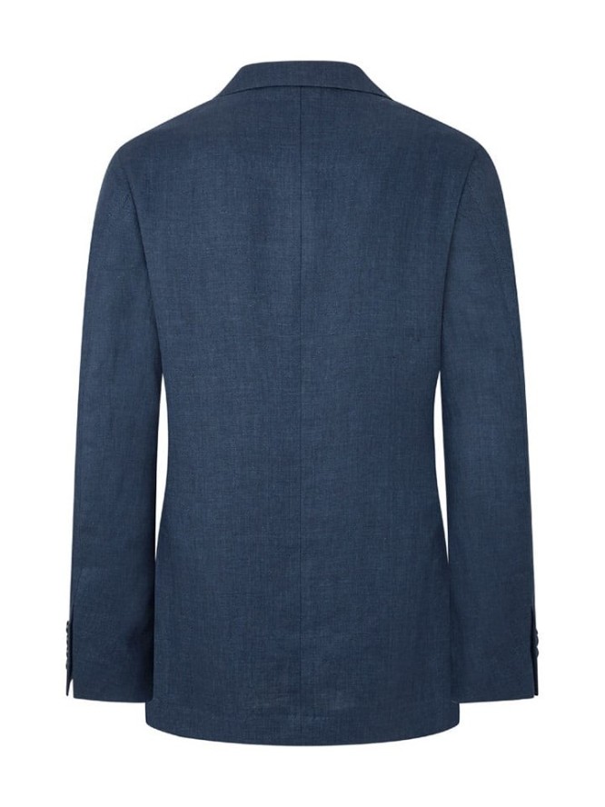 Hackett London Lniany blezer w kolorze granatowym rozmiar: 48