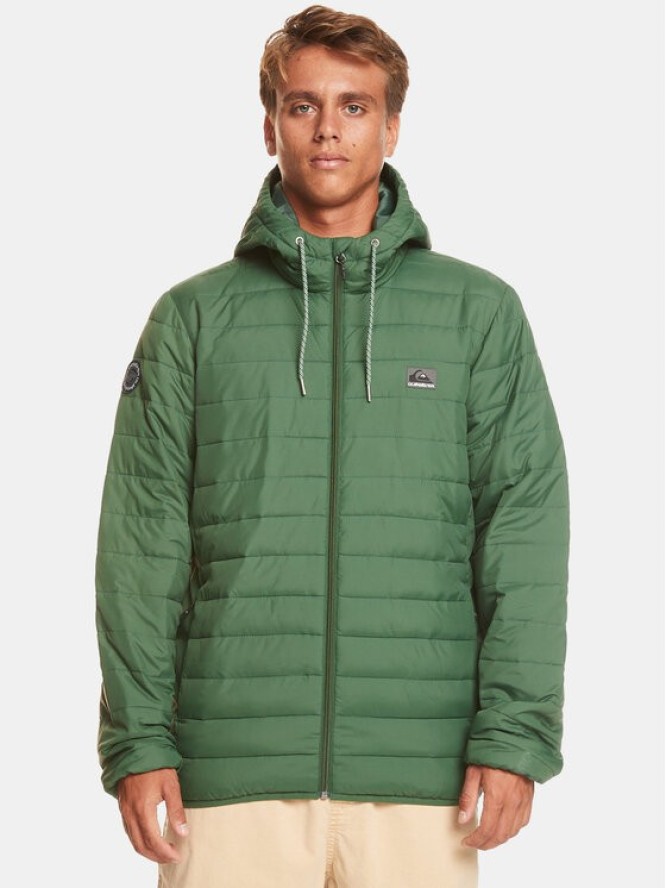 Quiksilver Kurtka przejściowa Scaly Hood Jckt EQYJK04008 Zielony Regular Fit