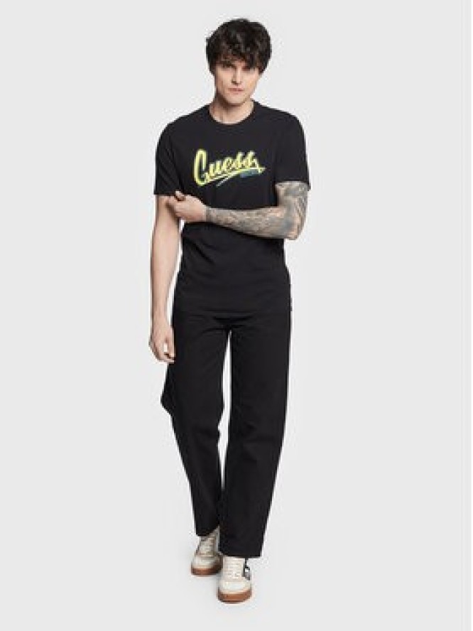 Guess T-Shirt Logo F3GI10 J1314 Czarny Slim Fit