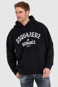 DSQUARED2 Czarna bluza męska bromance slouch hoodie