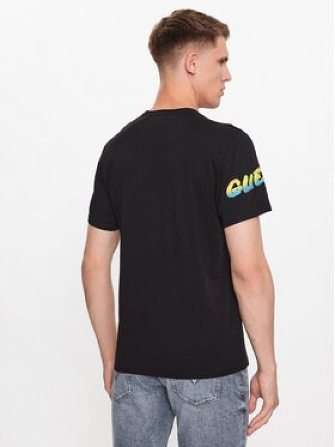 Guess T-Shirt M3YI72 K9RM1 Czarny Slim Fit