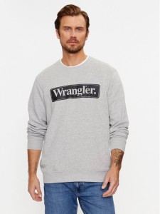 Wrangler Bluza Seasonal 112341197 Szary Regular Fit