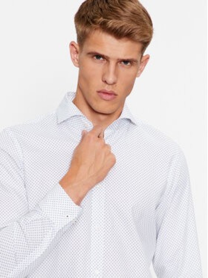 JOOP! Koszula 30038886 Biały Slim Fit