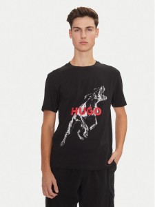 Hugo T-Shirt Deyladec 50530607 Czarny Oversize