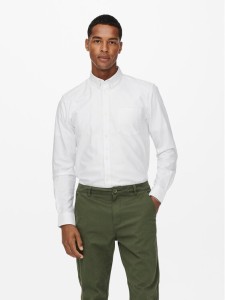 Only & Sons Koszula Neil 22019669 Biały Slim Fit