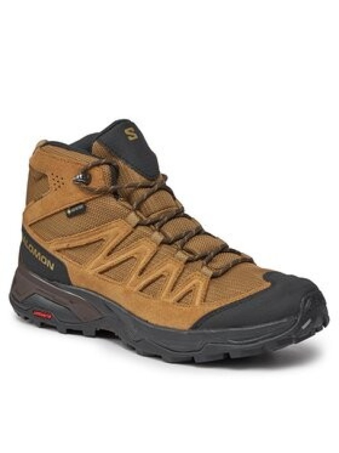 Salomon Trekkingi X Ward Leather Mid GORE-TEX L47181800 Brązowy