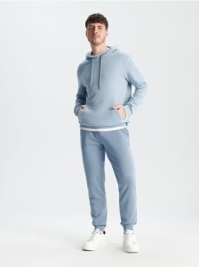 Spodnie dresowe jogger - błękitny