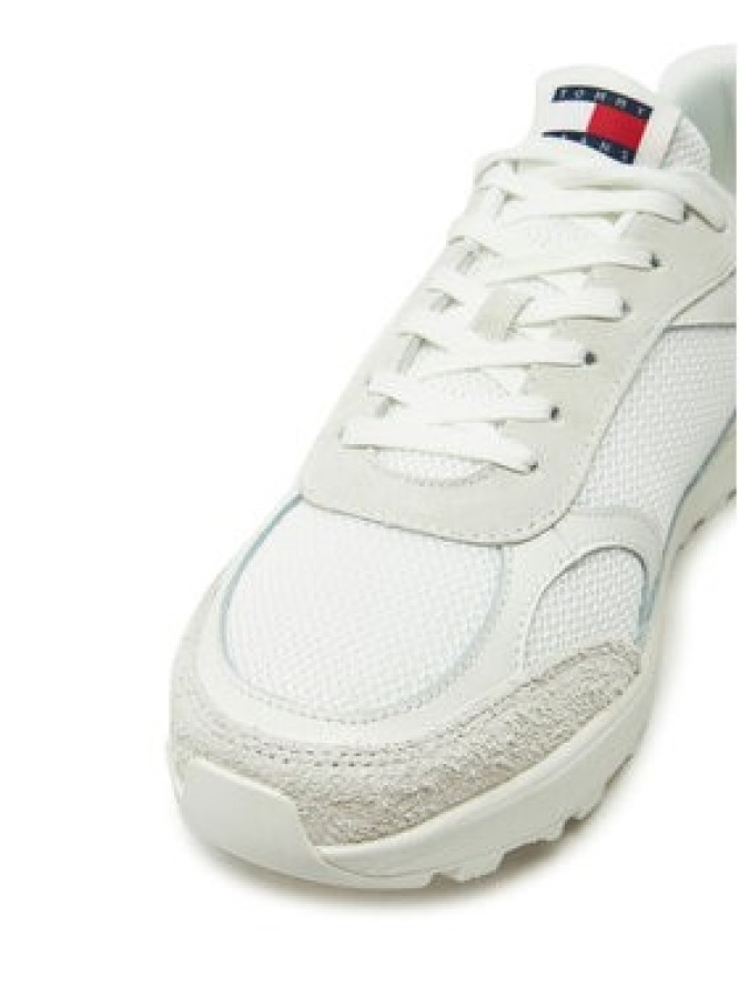 Tommy Jeans Sneakersy Tjm Technical Runner Ess EM0EM01537 Biały