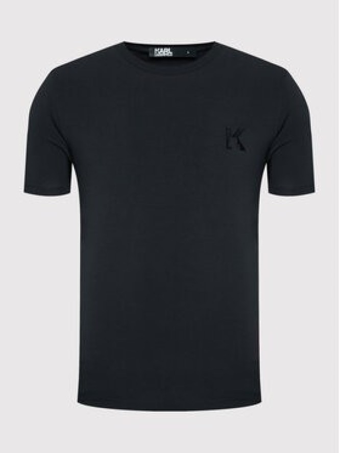 KARL LAGERFELD T-Shirt Crewneck 755890 500221 Granatowy Regular Fit