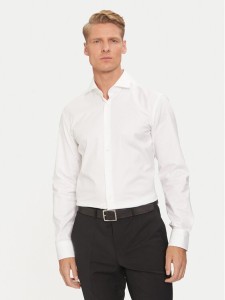 Boss Koszula 50491976 Biały Slim Fit