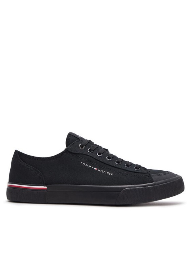 Tommy Hilfiger Tenisówki Corporate Vulc Canvas FM0FM04954 Czarny