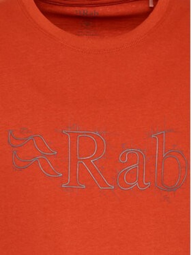 Rab T-Shirt Stance QCB-33 Czerwony Regular Fit