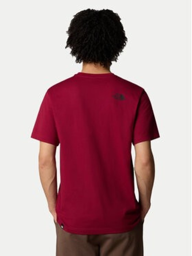 The North Face T-Shirt Simple Dome NF0A87NG Bordowy Regular Fit