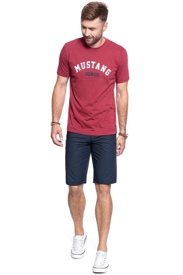 MUSTANG T SHIRT Alex C Print RHUBARB 1008151 7194