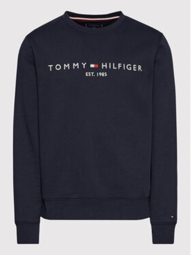 Tommy Hilfiger Bluza Logo MW0MW11596 Granatowy Regular Fit