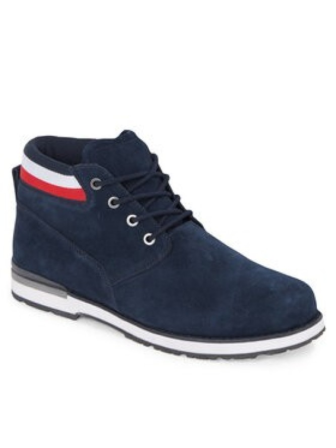 Tommy Hilfiger Trapery Core Hilfiger Suede Boot FM0FM04800 Niebieski